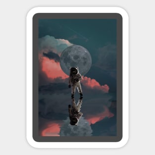 aesthetic space astronaut Sticker